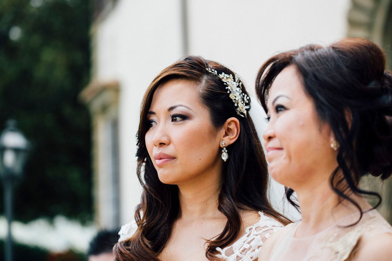 A bride and her mother